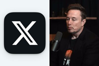 Imagem X (ou Twitter) e o dono Elon Musk - Foto: YouTube